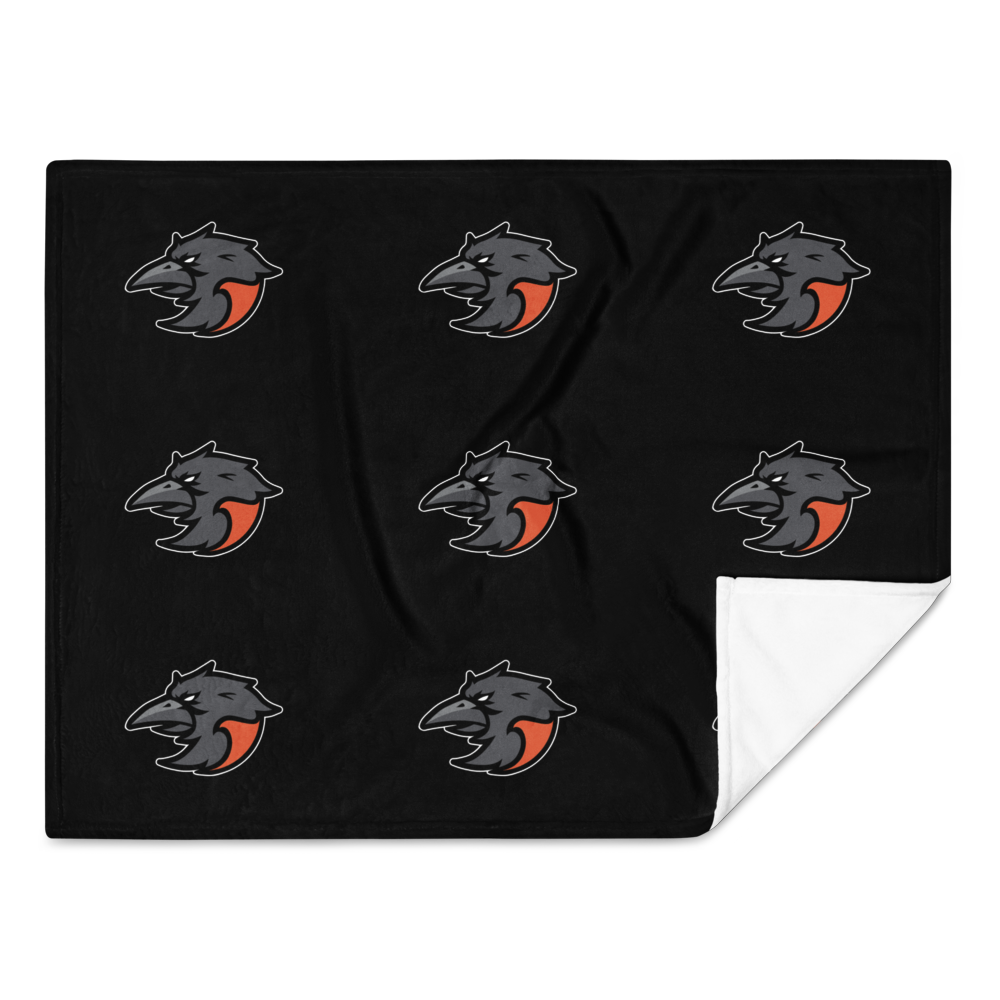 Raven Heads Throw Blanket