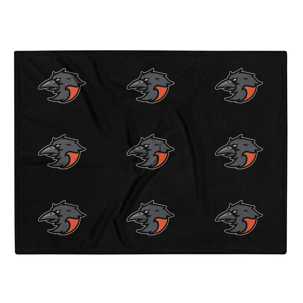 Raven Heads Throw Blanket