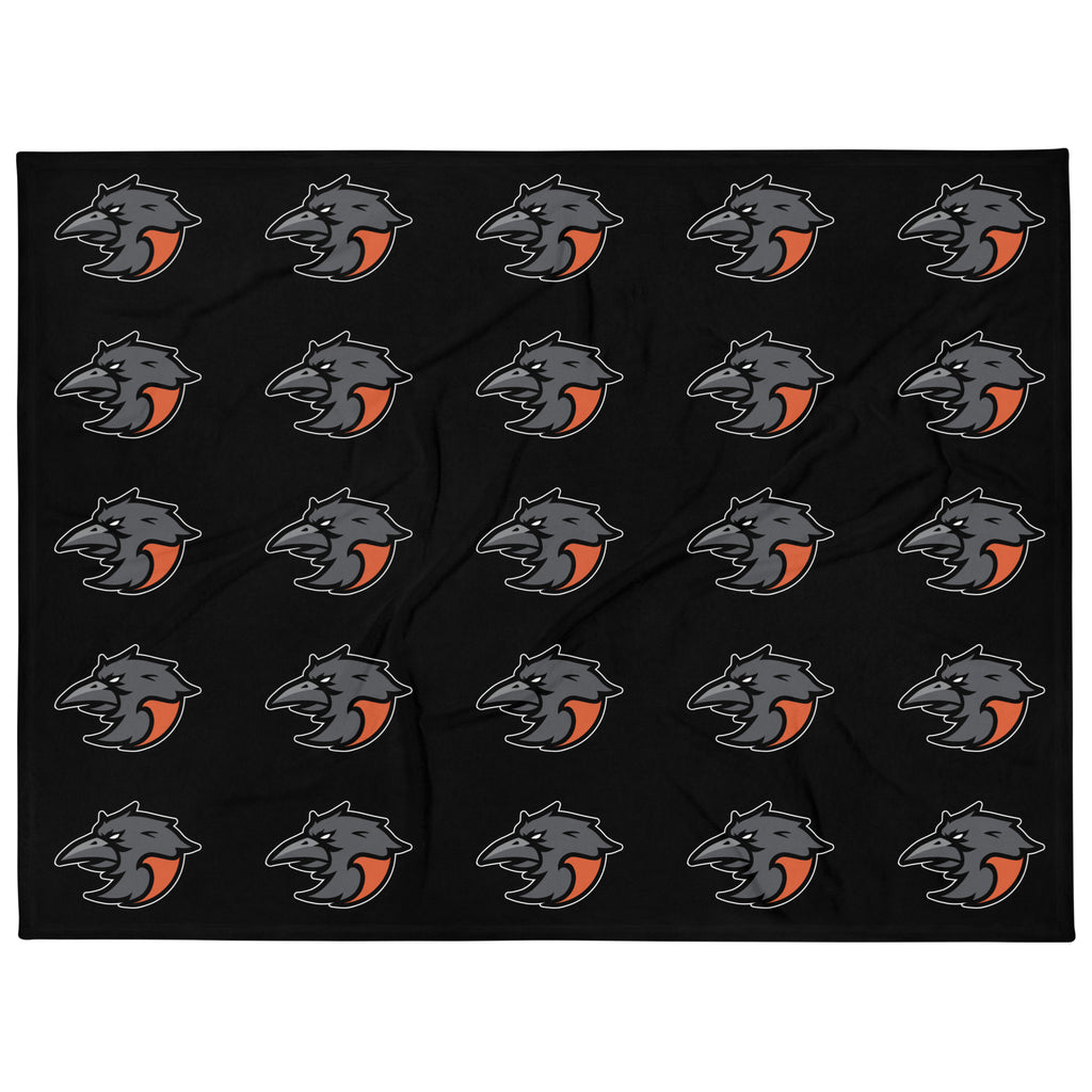 Raven Heads Throw Blanket